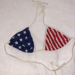 American apparel - flag triangle bikini top